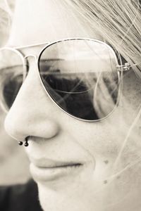 Close-up portrait of young woman