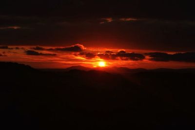 Sunset over mountain