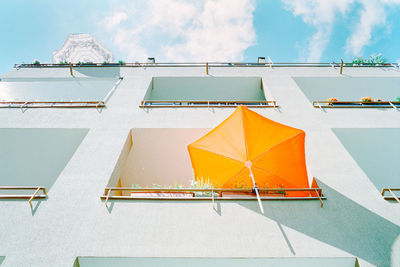 Low angle view of building against sky