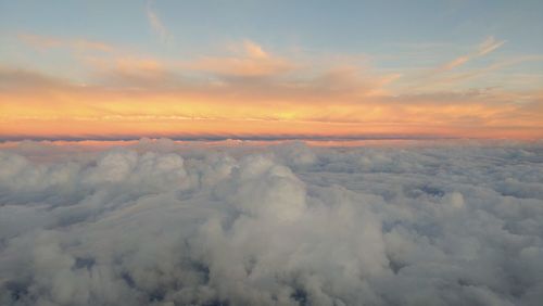 Scenic view of cloudscape during sunset