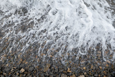 Full frame shot of rocks in water