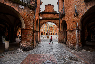 Medieval city in the french lanscape