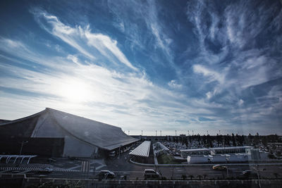 Built structure against cloudy sky