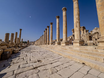 Ruins of temple against sky