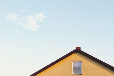 Low angle view of building against sky