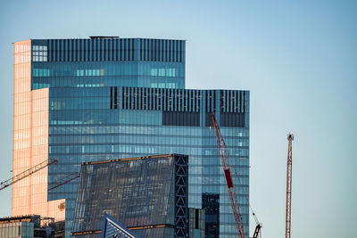 This panoramic view of the city square mile financial district of london.