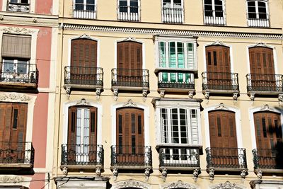 Low angle view of building in city