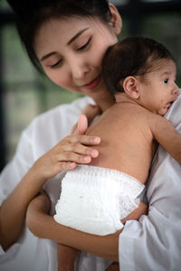 Mother and daughter baby