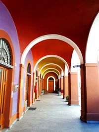 Empty corridor of building