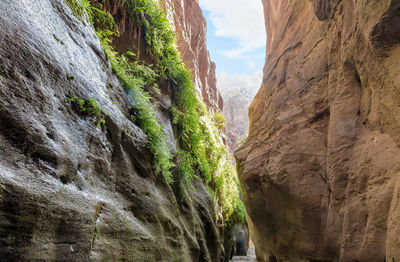Scenic view of rock formations