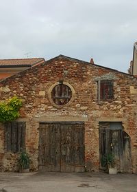 Facade of old building