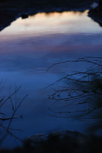 Close-up of sky at dusk