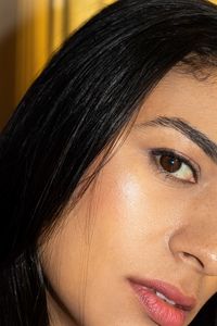 Close-up portrait of a woman