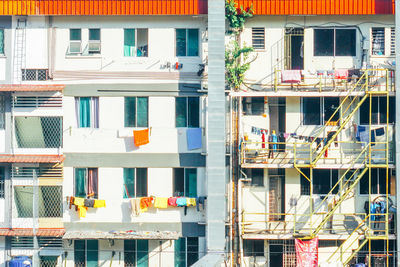 Low angle view of residential building