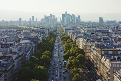 Aerial view of city