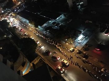 City street at night