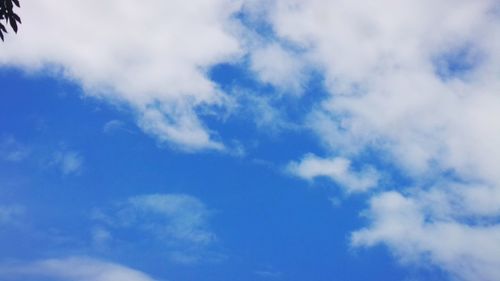 Low angle view of clouds in sky
