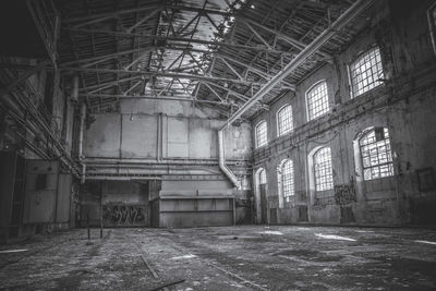 Interior of old abandoned building