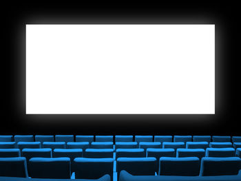 Empty seats in row
