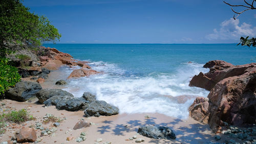 Scenic view of sea against sky