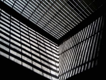 Low angle view of skylight in building