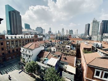 Roofs of a residential district, shanghai.