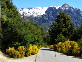 Road passing through mountains