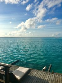 Scenic view of sea against sky