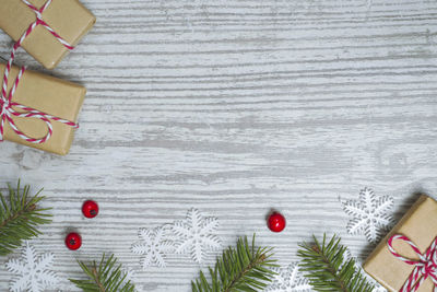 Christmas decorations on tree