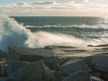 Scenic view of sea against sky