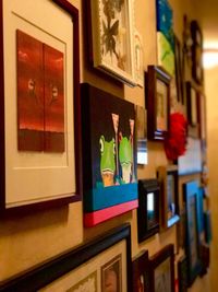 Close-up of multi colored wall