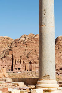 Old ruins against clear sky