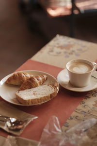 Close-up of coffee on table