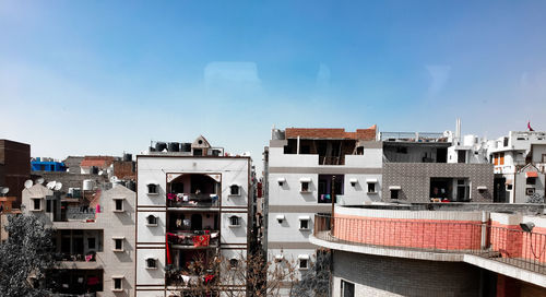 Buildings against sky in city