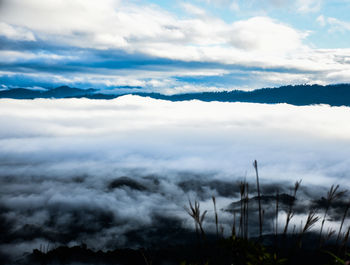 Scenic view of dramatic sky