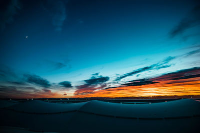 Scenic view of sky at dusk