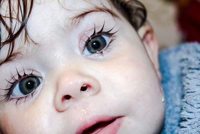 Close-up portrait of baby girl
