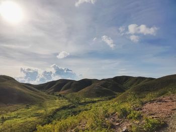 Scenic view of landscape against sky