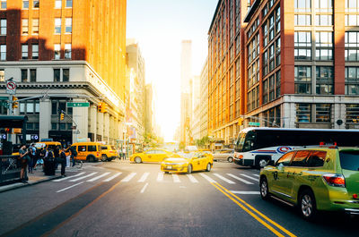 Traffic on city street