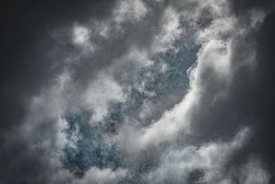 Low angle view of clouds in sky