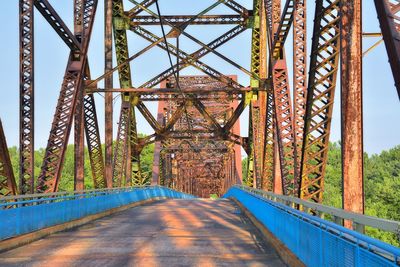 Low angle view of bridge against sky