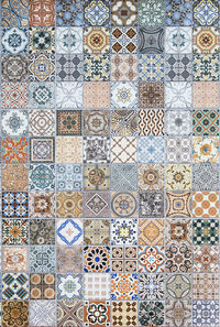 Full frame shot of tiled floor