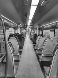 Interior of train