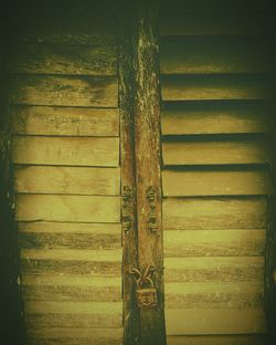 Close-up of wooden door