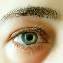 Extreme close up of woman eye