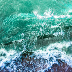 Full frame shot of sea waves