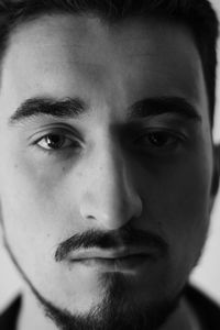 Close-up portrait of man