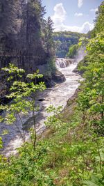 Scenic view of river against sky