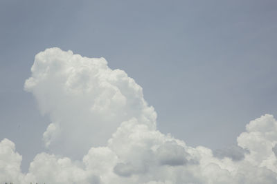 Cloudscape against blue sky