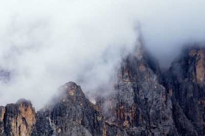 Panoramic view of rocky mountains
